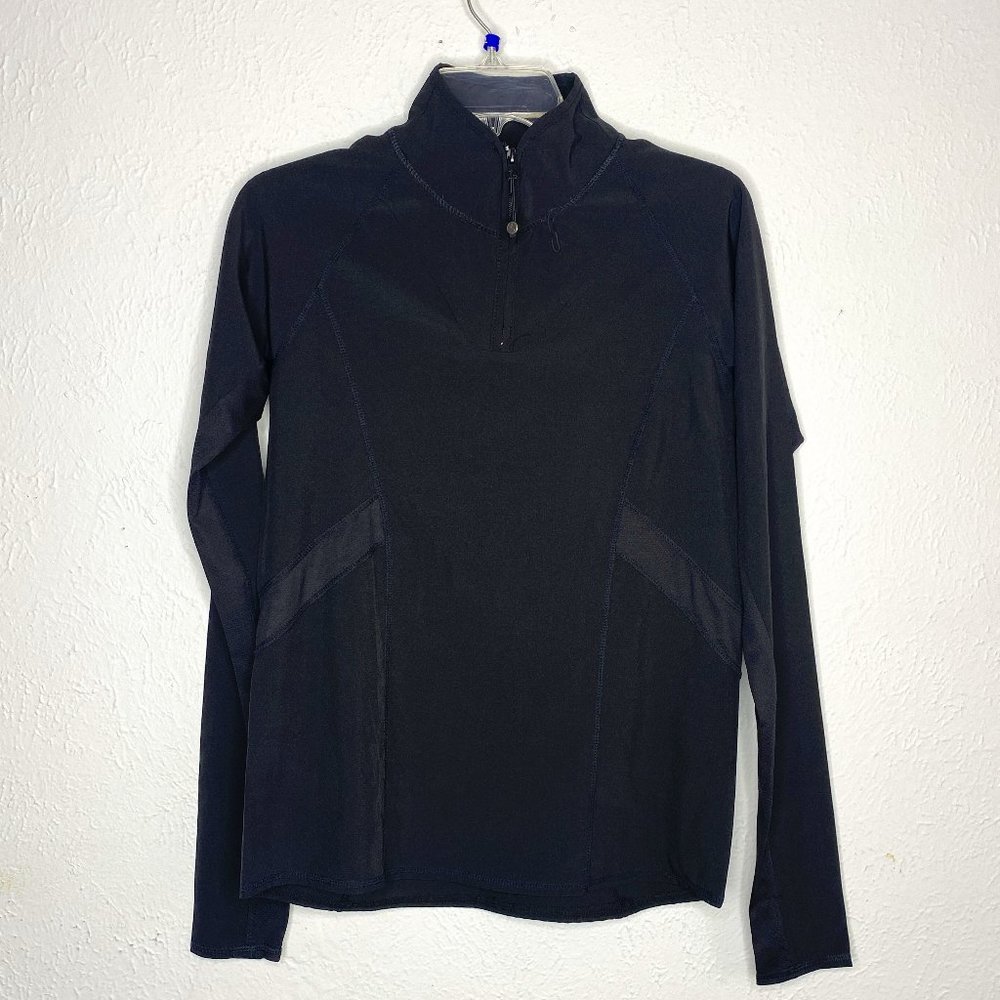 Threads 4 Thought, women's size Small, pull over 1/4 zip long sleeved jacket.
